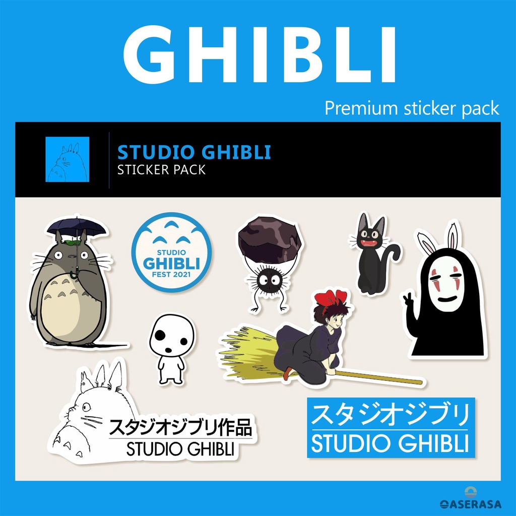 

Sticker tempel GHIBLI Pack 10 PCS | Sticker STUDIO GHIBLI premium pack | Stiker motor