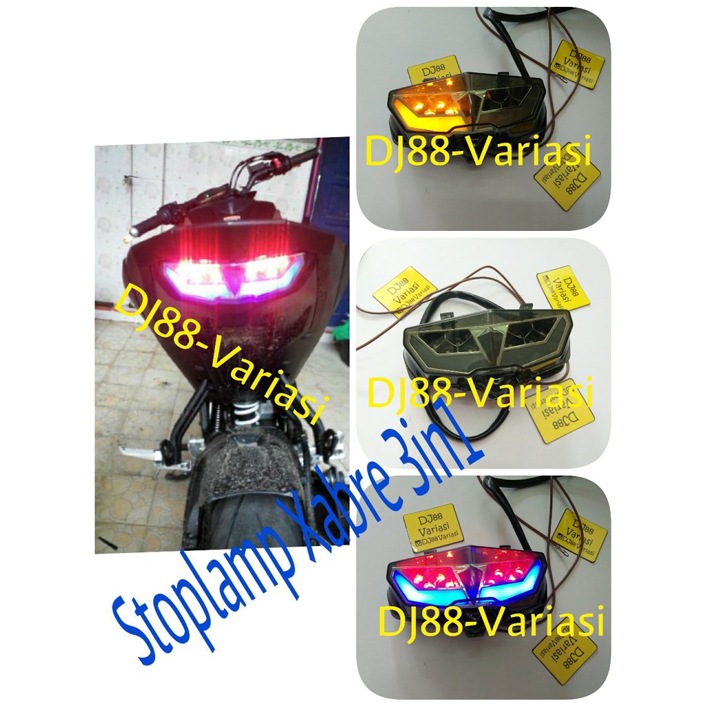 SALE Stoplamp xabre 3in1 with sein leting led lampu rem stop belakang xabre pnp off50%