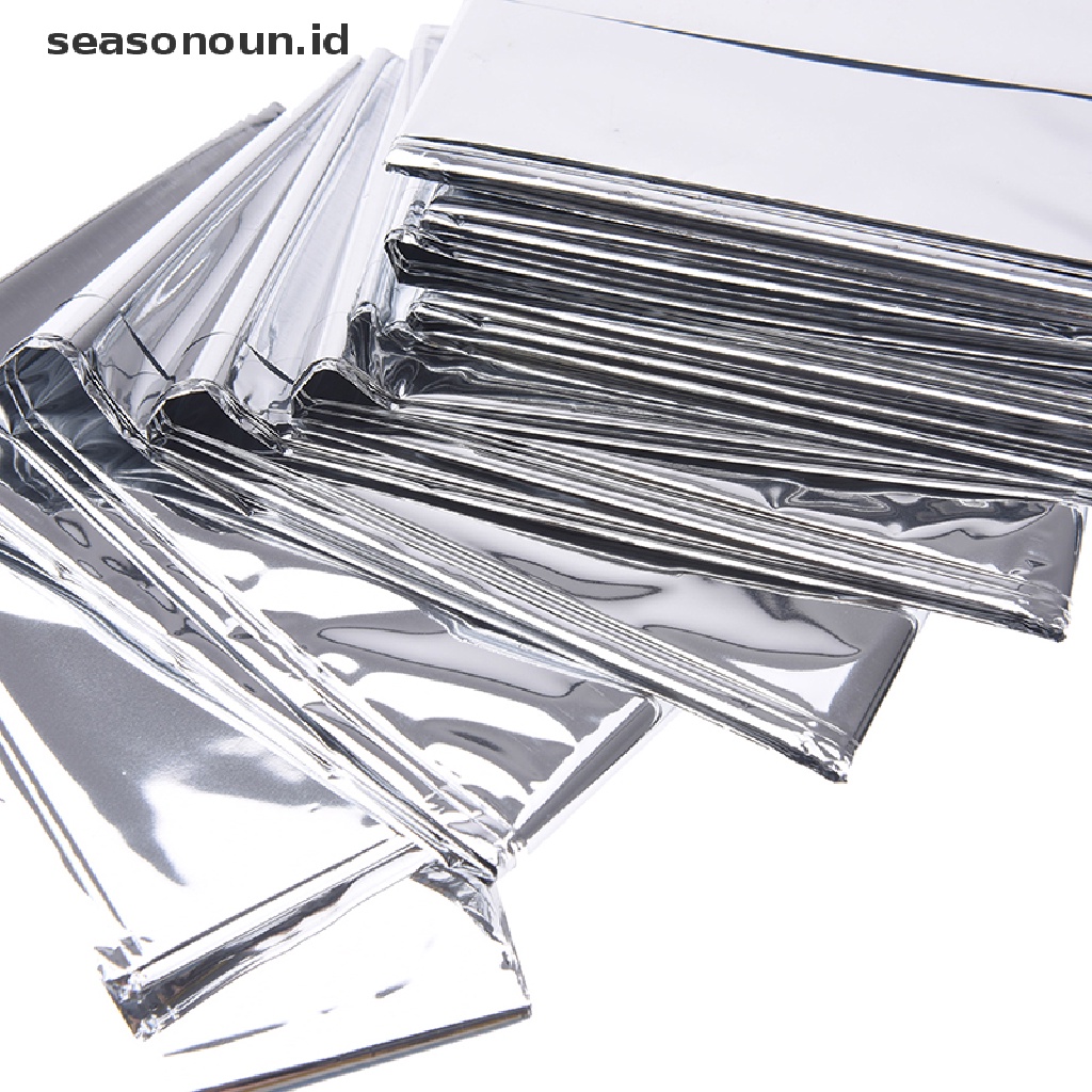 (seasonoun) Selimut thermal Anti Air Ukuran 130x210cm Untuk Darurat / survival