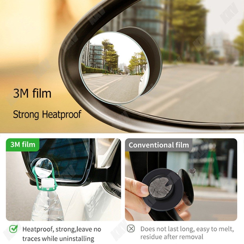 Kaca Spion Blind Spot General Motors Sepasang Kaca Spion Mobil Cembung 360 Derajat (2 Buah)