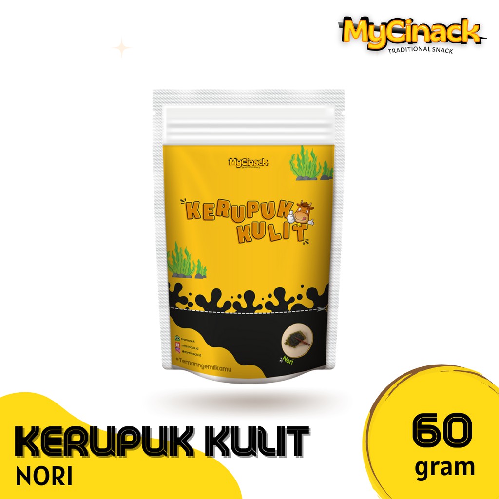 

Kerupuk Kulit MyCinack rasa Nori