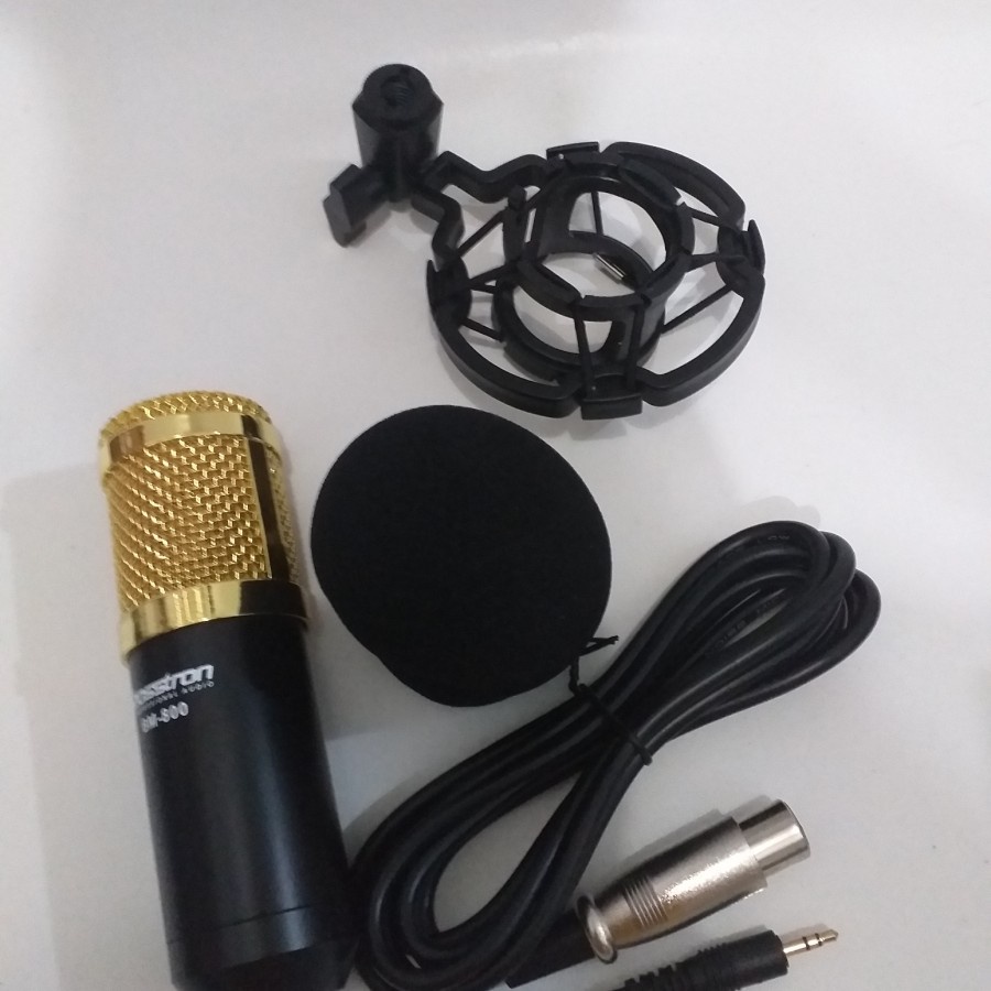 Mic Podcast Condenser Vokal Youtuber Bosstron BM-800 Original/Mik Siaran/MIC podcast