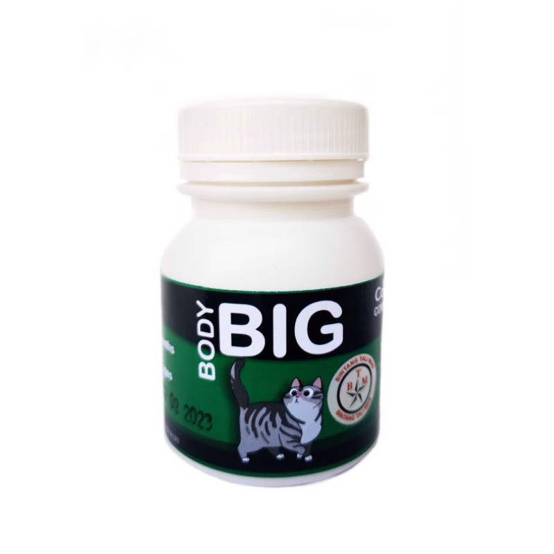 BODY BIG CAT / PENGGEMUK KUCING / VITAMIN BULU KUCING / CAT FATER POWDER / vitamin kucing  / BIG BODY / vitamin bulu kucing