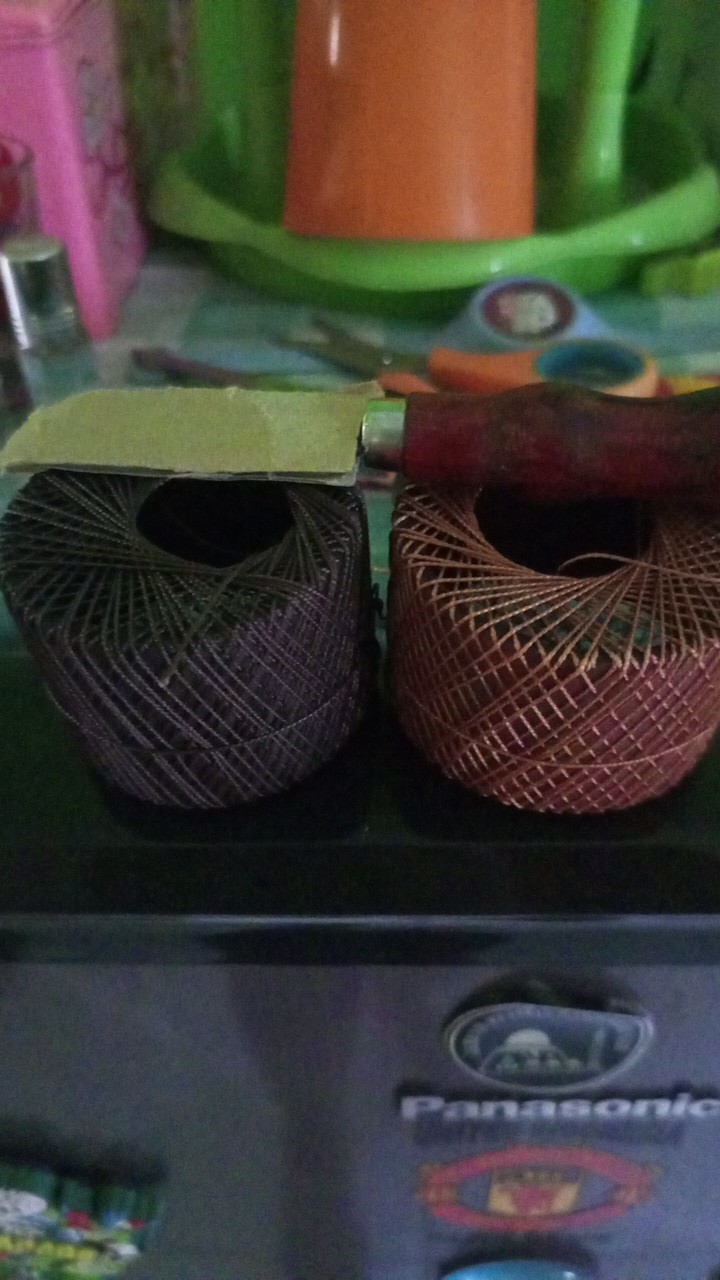 Paket Murah - Tali Nilon Sol Sepatu Warna Coklat Dan Hitam + Jarum Sol Sepatu / Tali Kasur / Benang Layangan