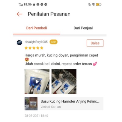 Susu Kucing Hamster Anjing Kelinci Sugar Glider 100 gr