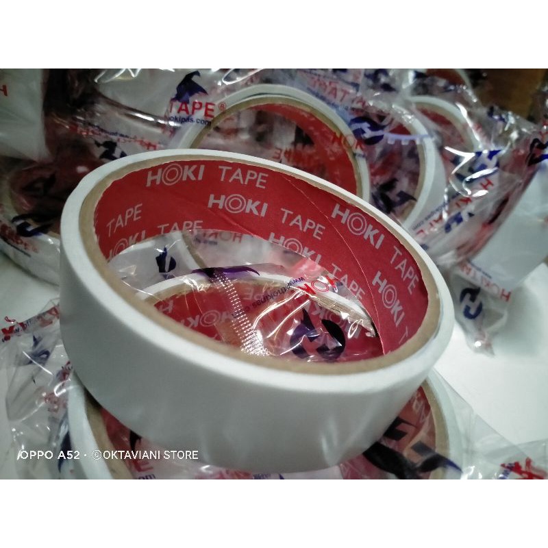 

DOUBLE TAPE MURAH 24ML / 1 CM HOKI TAPE