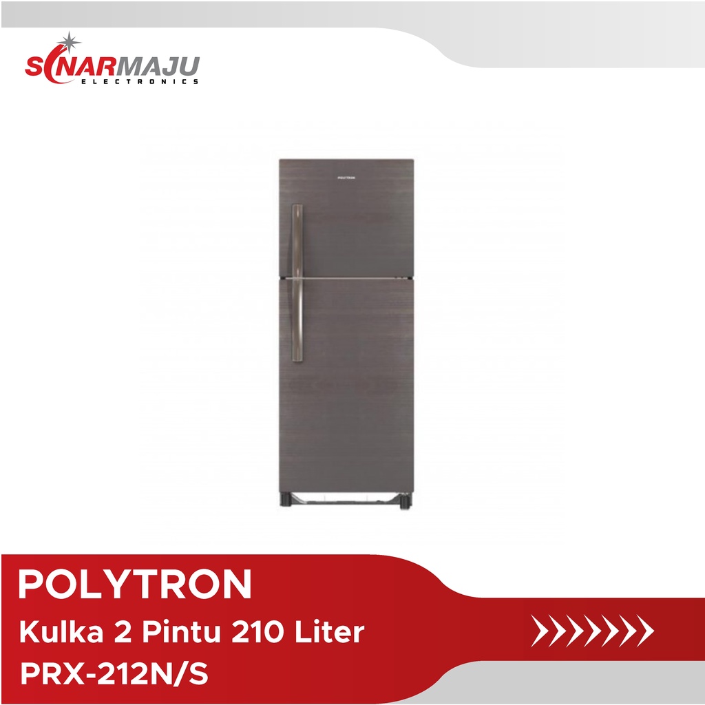 Kulkas 2 Pintu Polytron 210 liter PRX-212N/S / PRX-212