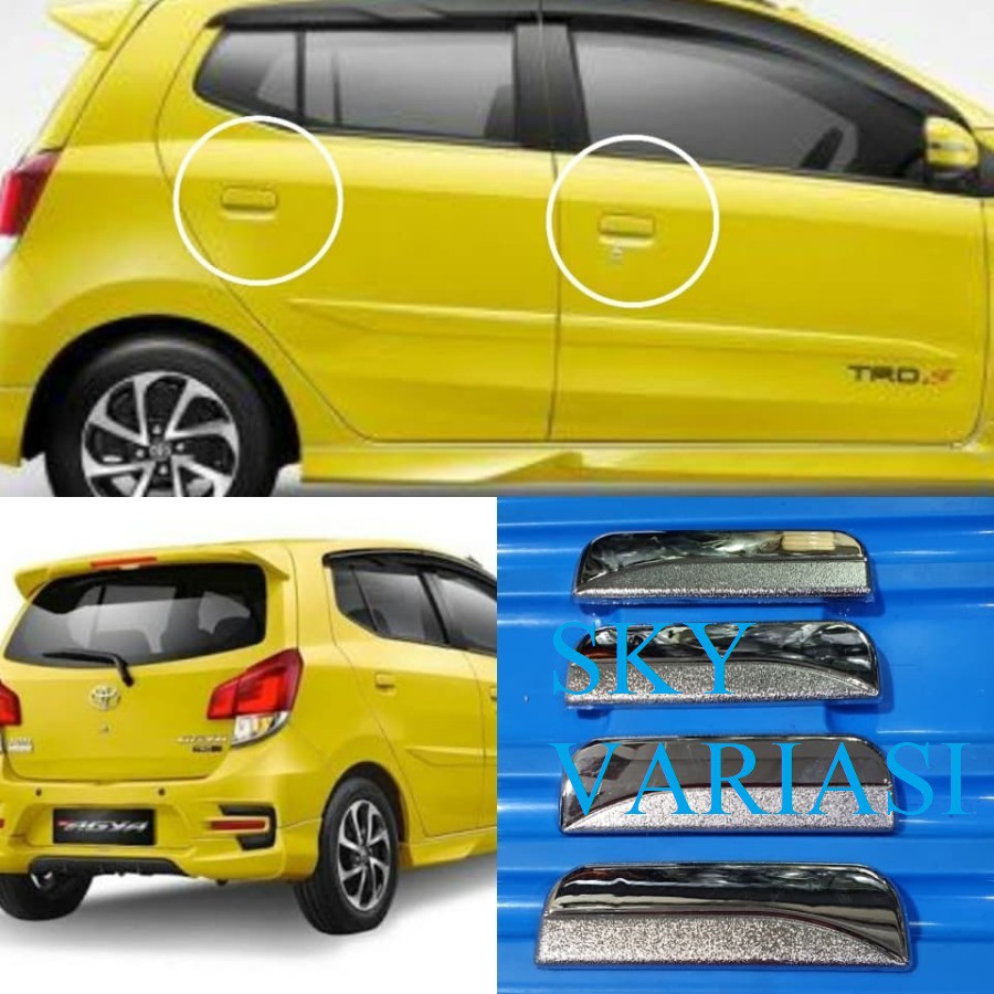 Covver Handle Chrome Agya Ayla 2014 - 2020