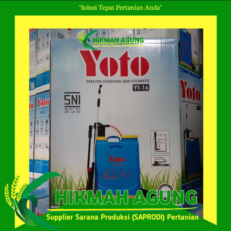 HAND SPRAYER YOTO 16LITER MANUAL KNAPSACK