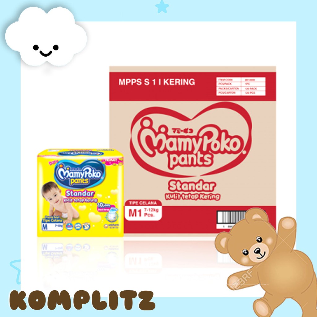 MamyPoko pants Xtra Kering M 1 / L 1 renceng 120pcs / Mam   y