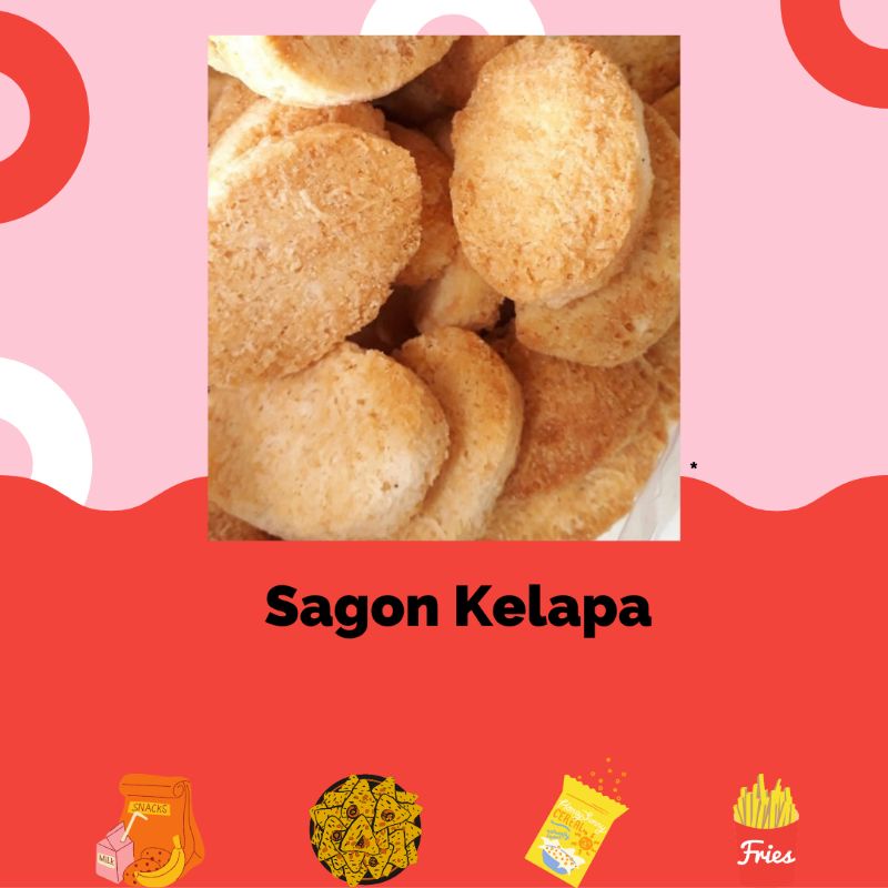 

Kue Sagon Kelapa Bakar Kiloan 250gr / snack jajan cemilan kiloan