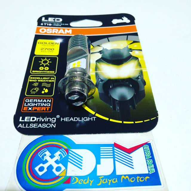 LAMPU DEPAN LED YELLOW OSRAM BEAT FI,NEW BEAT ESP 2700 KELVIN