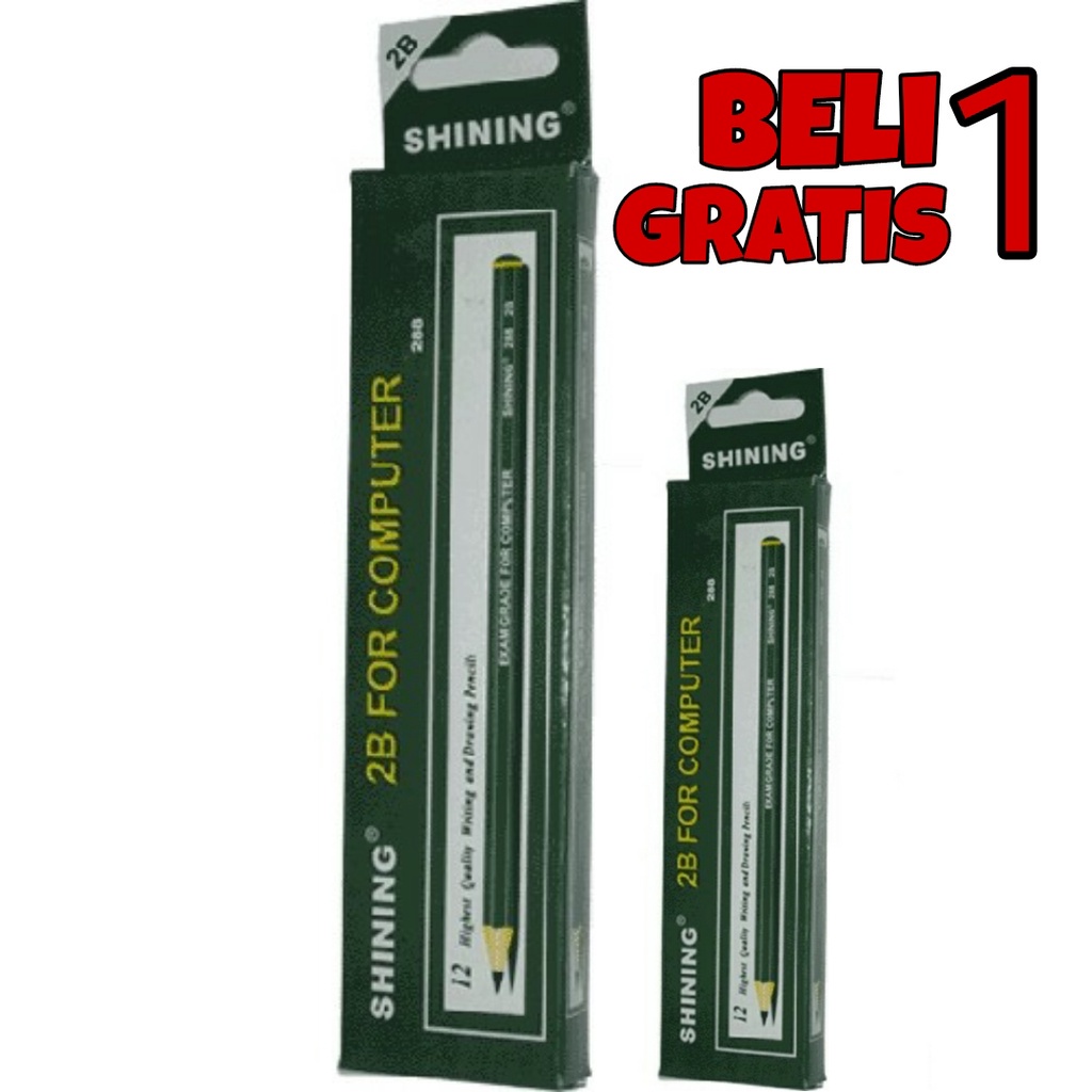 

BUY 1 GET 1 - Shining Pensil 2B 288 hijau (24 Pcs)