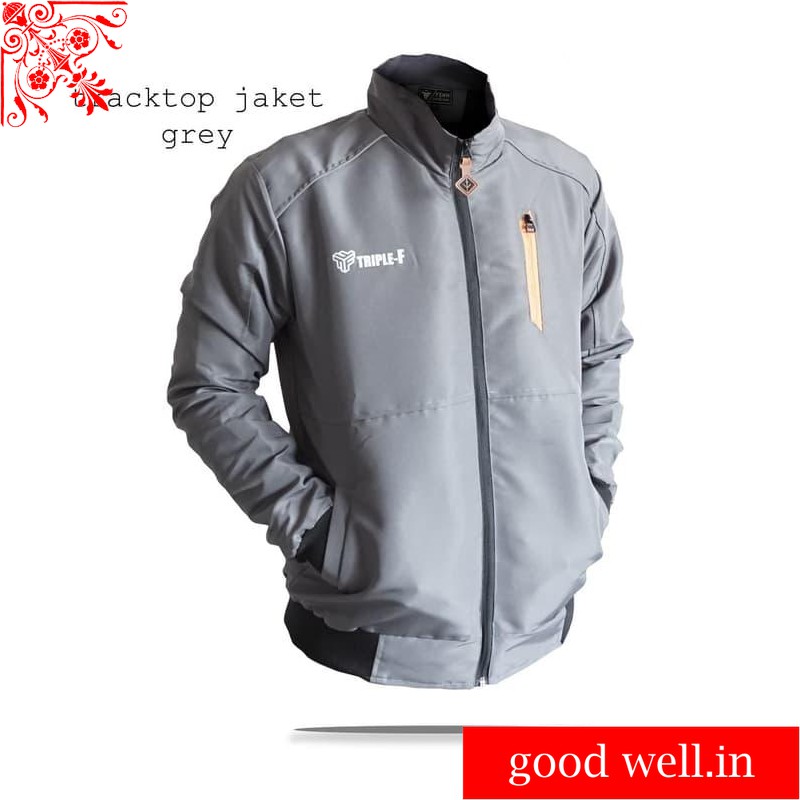 JAKET TRACKTOP WATERPROOF ORIGINAL TRIPLE F - TRACKTOP NAVY, L