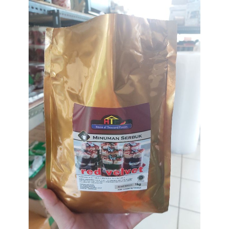 

Bubuk minuman REDVELVET rasa PREMIUM RED VELVET 500gr