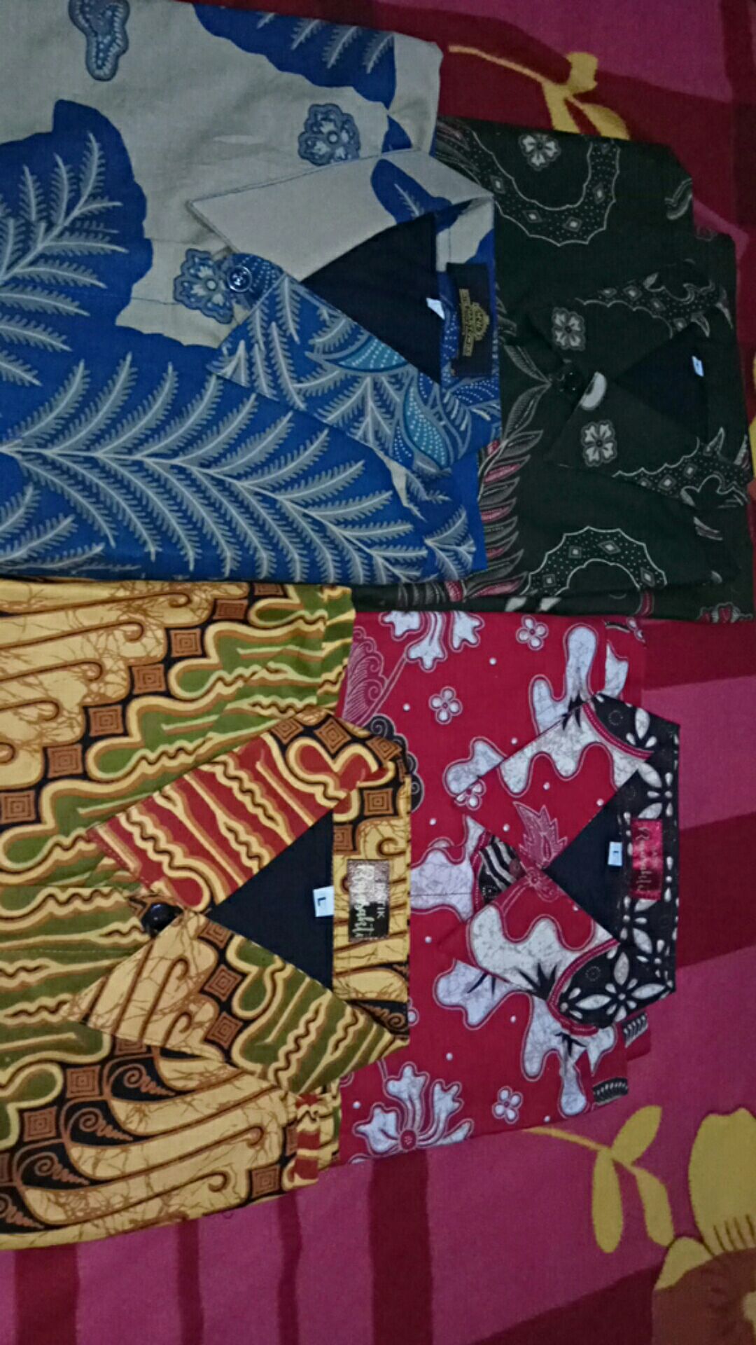 Aswangga Hijau Kemeja Batik Pria Full Furing Bahan Katun Halus Baturaden