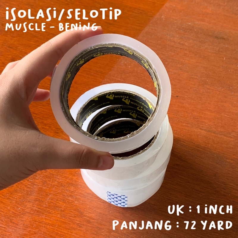 

[READY] ISOLASI/SOLATIP MUSCLE 24 MM 72 YARD (1 INCH 72 YARD)
