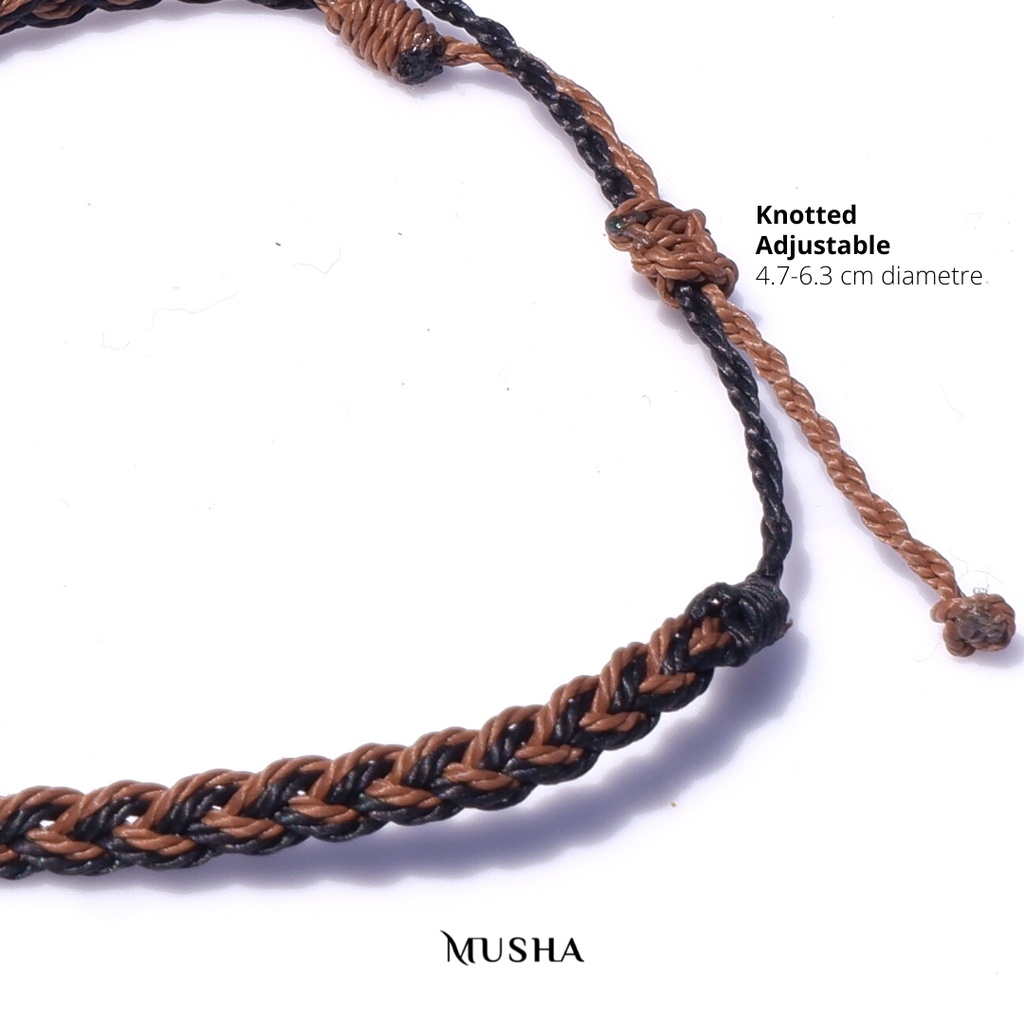 Musha Braided Water-Repellent Bracelet | Gelang Wanita Gelang Pria Gelang Tali