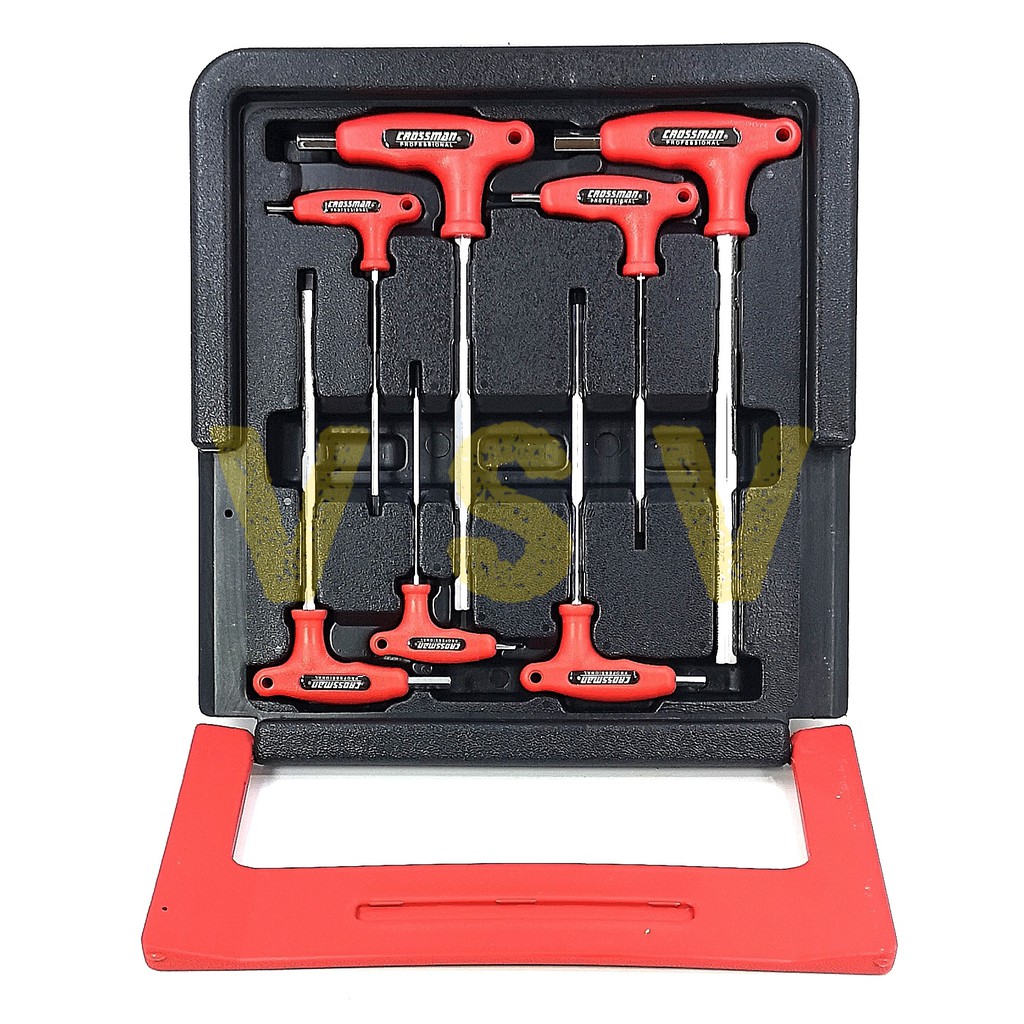 CROSSMAN T-Handle hex key set 7pc / Kunci L set / Kunci L gagang T Kunci L T 66-799