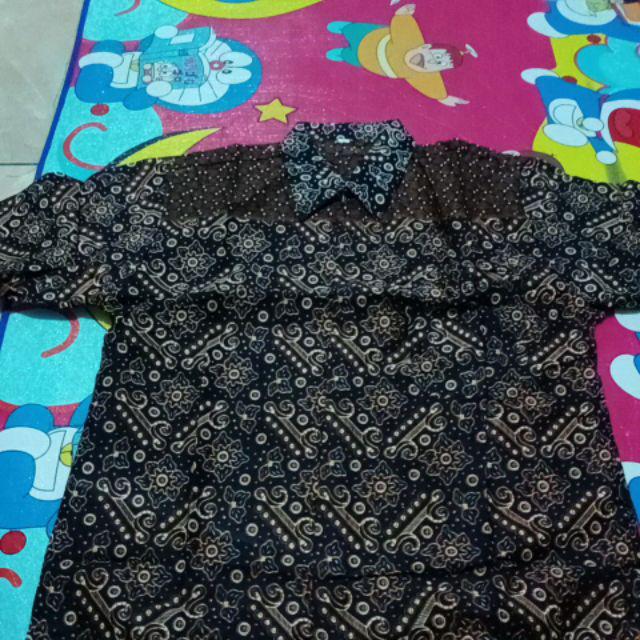 Bswart Batik Hrb026 Kenongo Hem Pendek Padi Pekalongan M L Xl Batik Pria Murah Modern Grosir