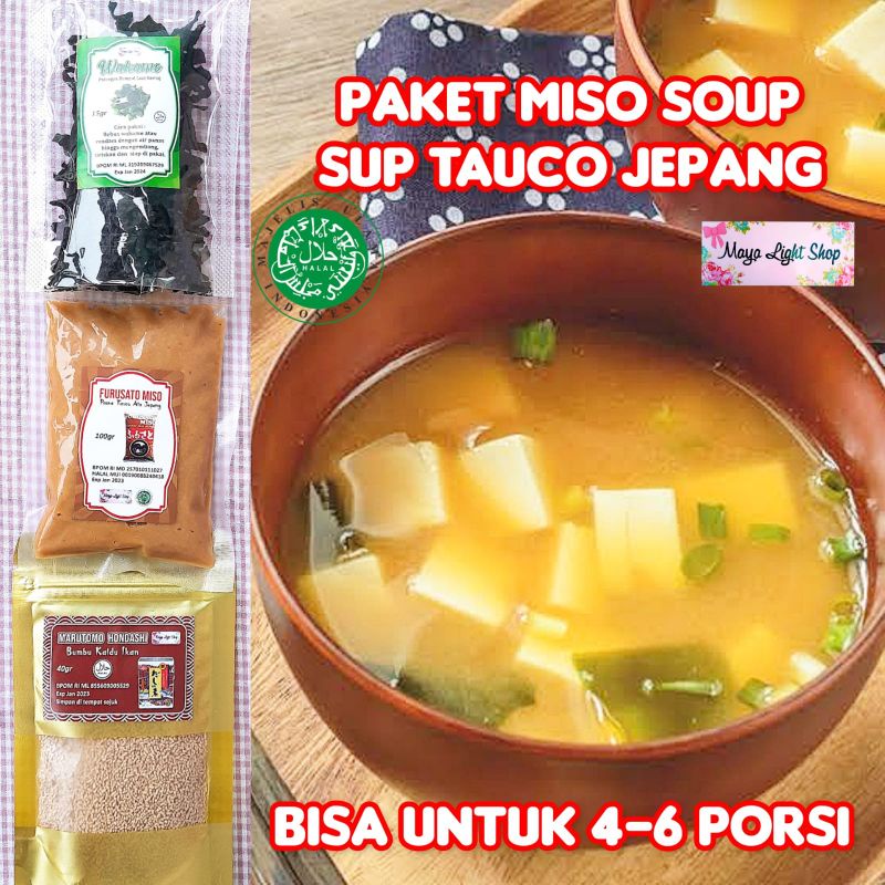 

Paket Miso Soup (Miso, Dashi, Wakame) kaldu ikan tauco jepang wakame murah sup miso jepang murah