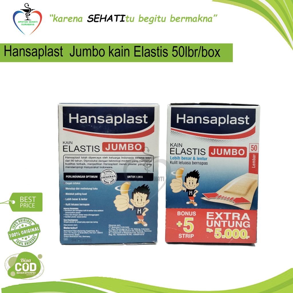 Hansaplast Plester Elastis Penutup Luka Hansaplas Box