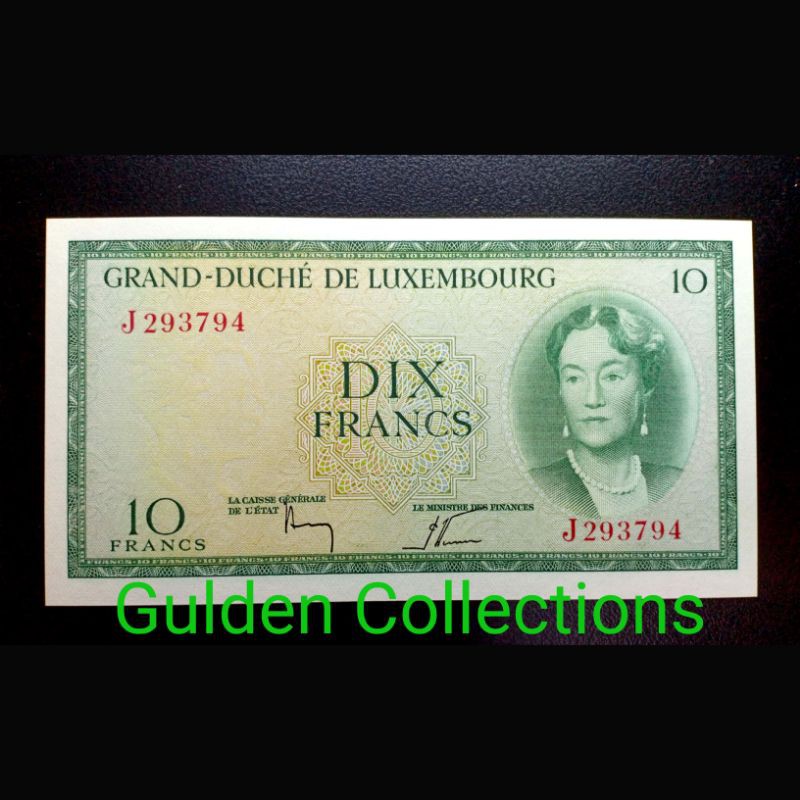 Uang Kuno Luxembourg 10 Francs 1954 UNC