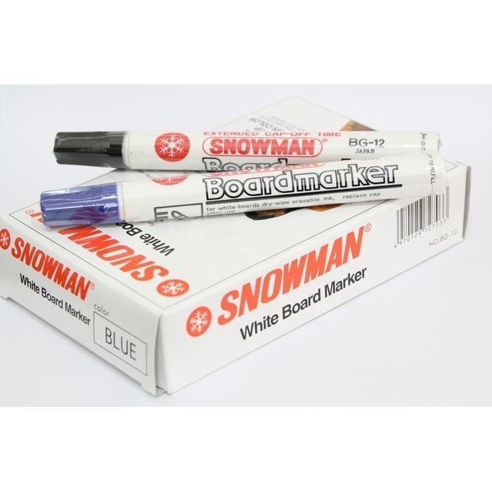 Spidol SNOWMAN Boardmarker Whiteboard Non Permanent BG-12