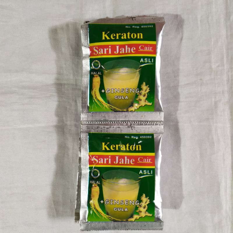 

SARI JAHE KERATON GINSENG + GULA (1 renteng isi 6 pcs)