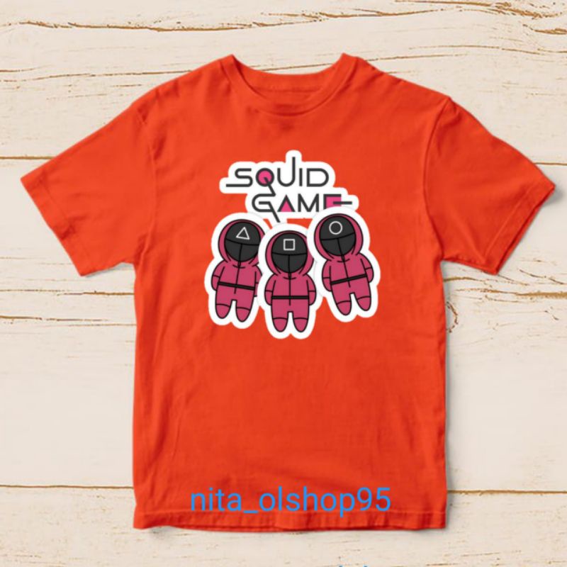 baju squad game kaos anak karakter terlaris