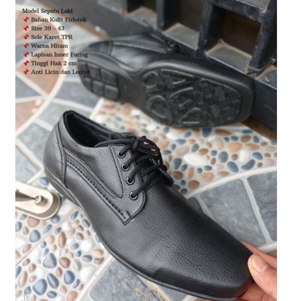 SEPATU FORMAL PRIA SEPATU PANTOFEL SOL KARET TPR ONE LOVE ORIGINAL GARANSI RESMI