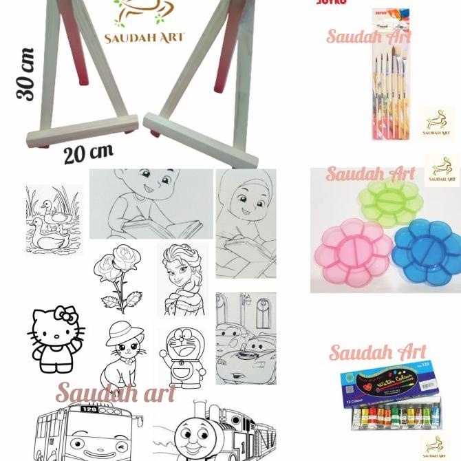 

Paket Lukis Sketsa Lengkap (Kanvas Sketsa,Palet,Kuas,Cat Air,Easel)
