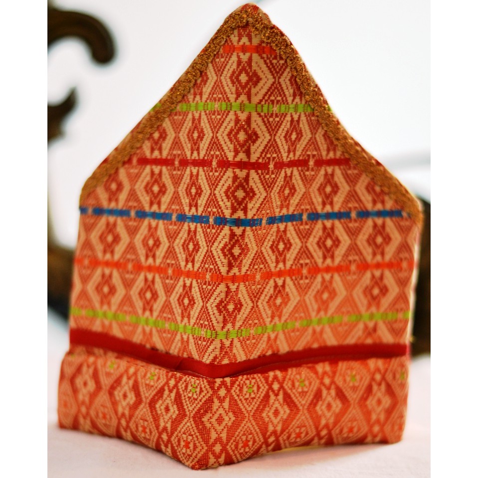 Topi Segitiga Sulawesi Sumatra ikat kepala songket baju adat dewasa