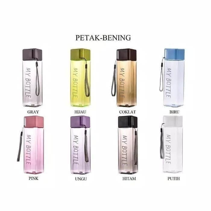 botol minum My Bottle Colour Persegi / kotak 500M | yanna866