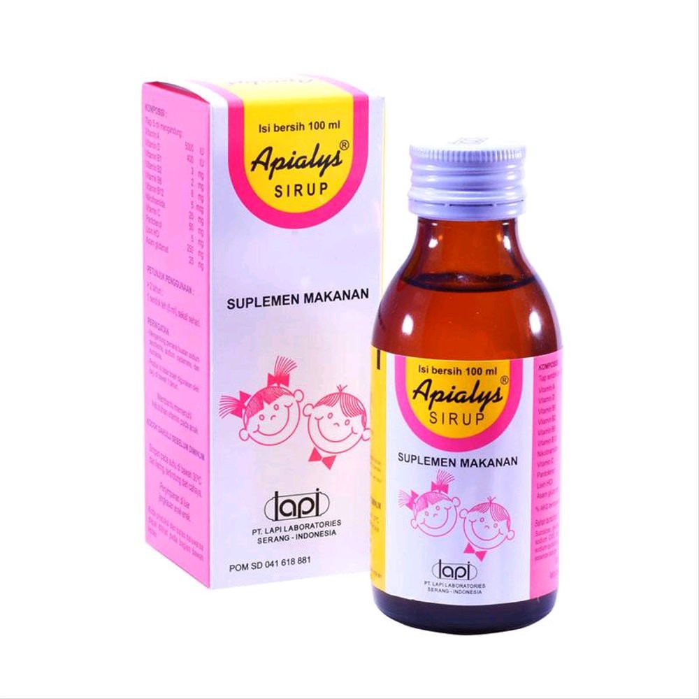 Apialys Sirup 100Ml Suplemen Anak Vitamin Anak Multivitamin