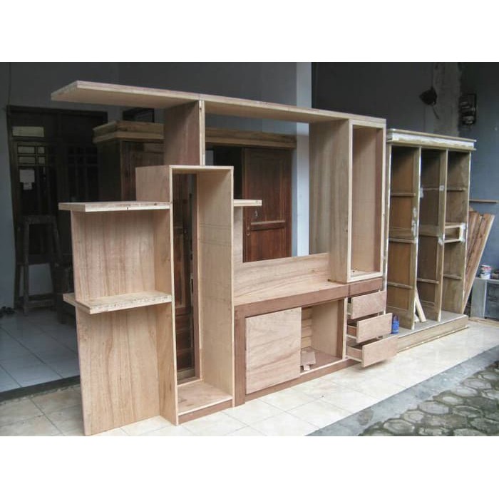 Partisi jati minimalis jepara bufet Meja TV  TrenD MODERN