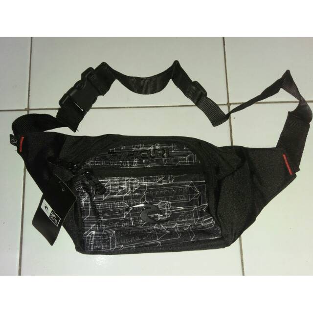 Tas pinggang RIPCURL ~ hitam motif