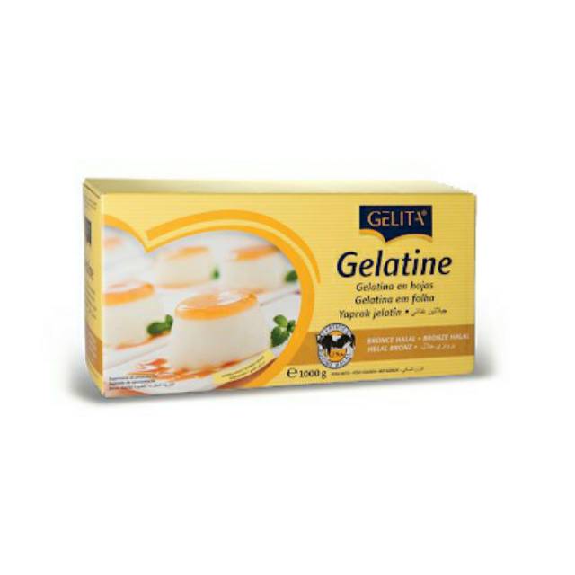 

3 Lembar Gelatin Lembaran Halal Gelita - Gelatine Sheet Gelatin Sapi Halal