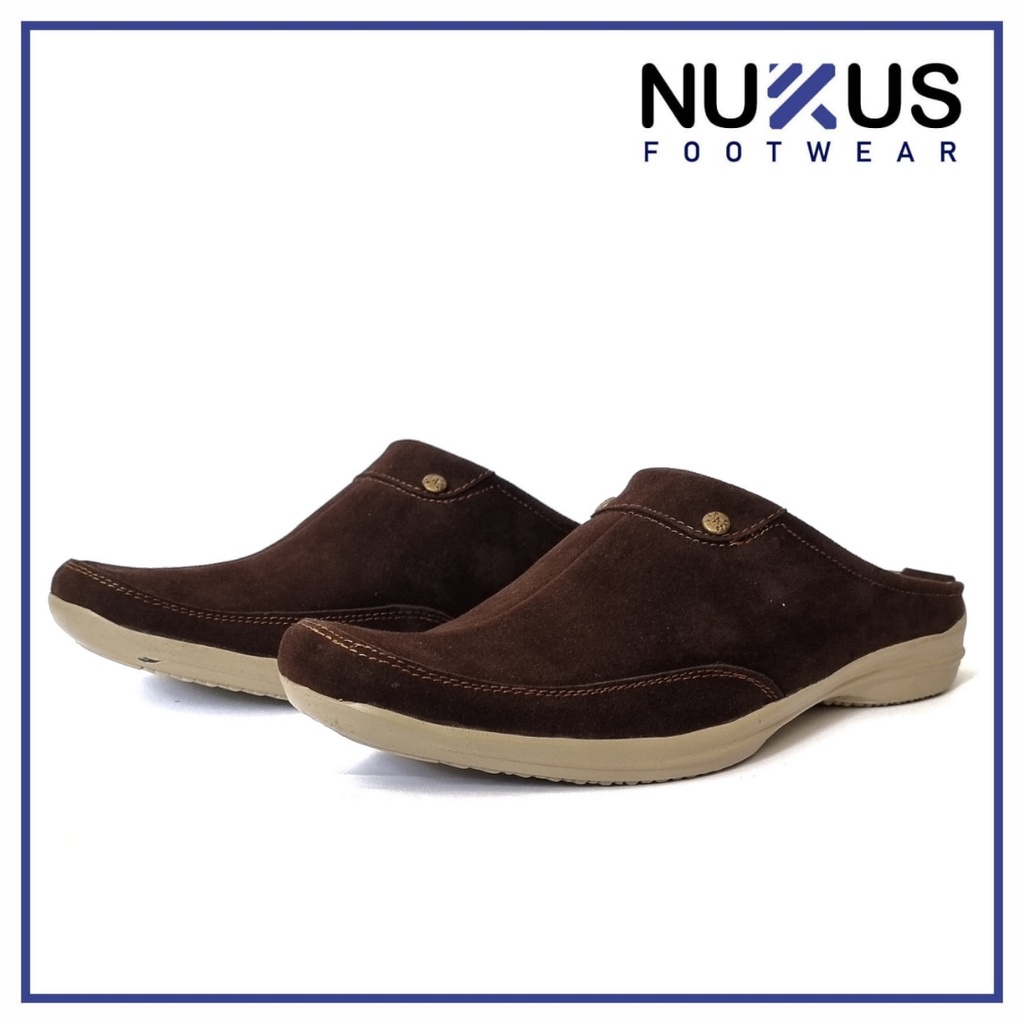 Sandal Selop Pria Slop Bustong Nukus Coklat Tua - SL FDY 01