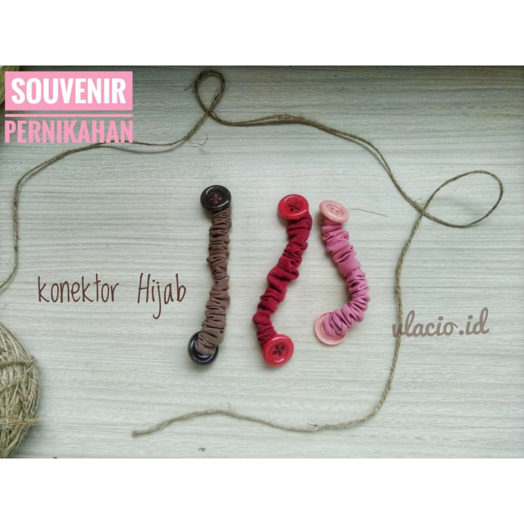 VLACIO konektor Masker Hijab Warna Polos dan Motif Cantik Rapih Murah Meriah