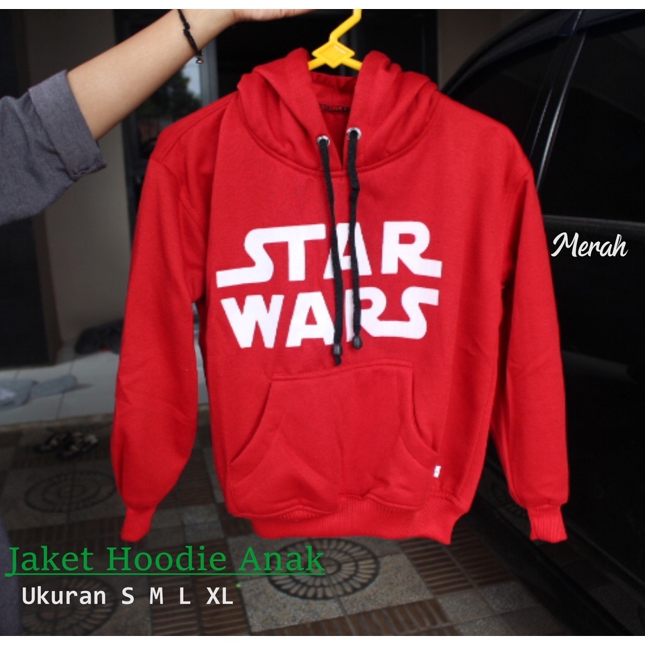 JAKET HOODIE ANAK SWEATER SABLON STARWARS TERBARU KEKINIAN BAHAN FLEECE USIA 2TAHUN SAMPAI 12TAHUN LAKI LAKI PEREMPUAN