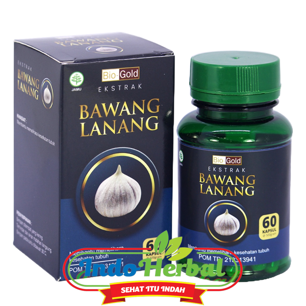 Ekstrak Bawang Lanang BIO GOLD | Kapsul Garlic Tunggal 60 kapsul