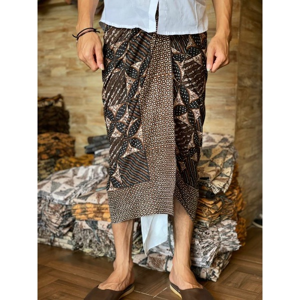 saput batik motif indigo