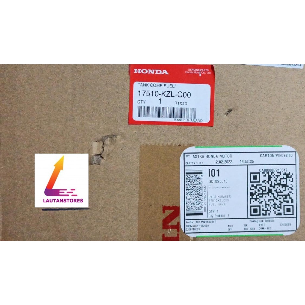 17510-KZL-C00 Tangki Bensin - Fuel Tank Spacy Fi Vario 125 Old