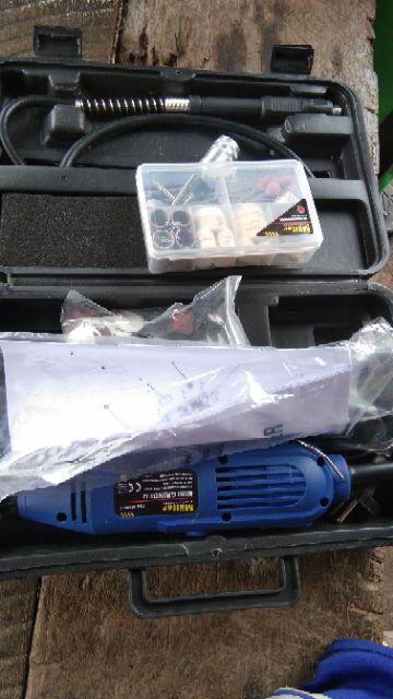 [paket] Mollar Mg005 Bor Gerinda Tuner Set & Mata Mini Grinder 50 Pcs