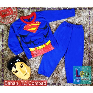 Setelan Anak Baju Anak Kostum Superhero Super man Tc ...