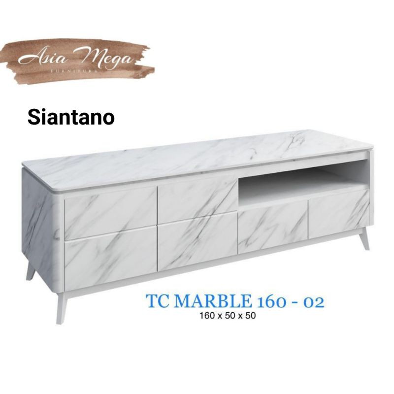 Rak TV Siantano TC Marble 160-02/rak tv/rak tv minimalis