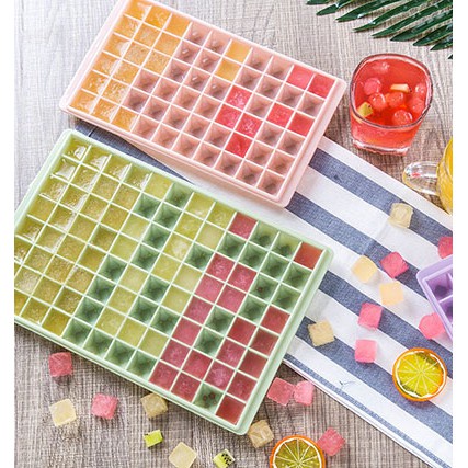 ( KJO ) Cetakan ES Batu Kubus Kotak Pyramid Diamond Ice Cube Tray cetakan es cream