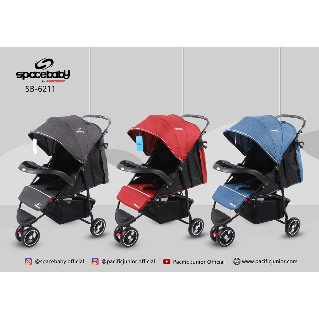 Dorongan Bayi Stroller SpaceBaby SB 6211