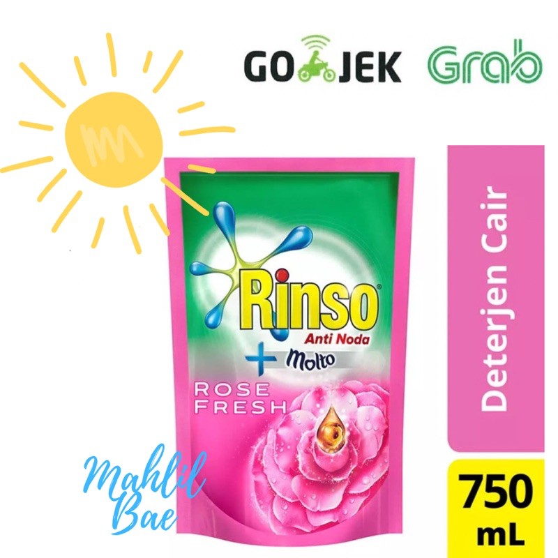 Rinso Molto Deterjen Cair Rose fresh 750ml
